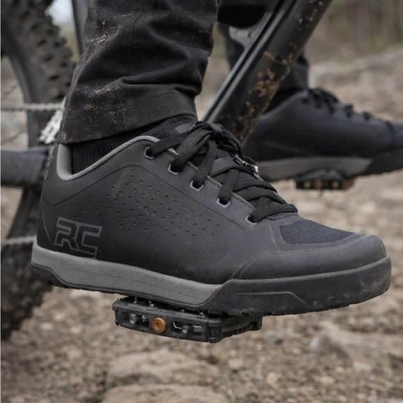 Ride Concepts Powerline MTB Shoes Black Mens 11 EU 44 Flat Pedal Mountain Bike
